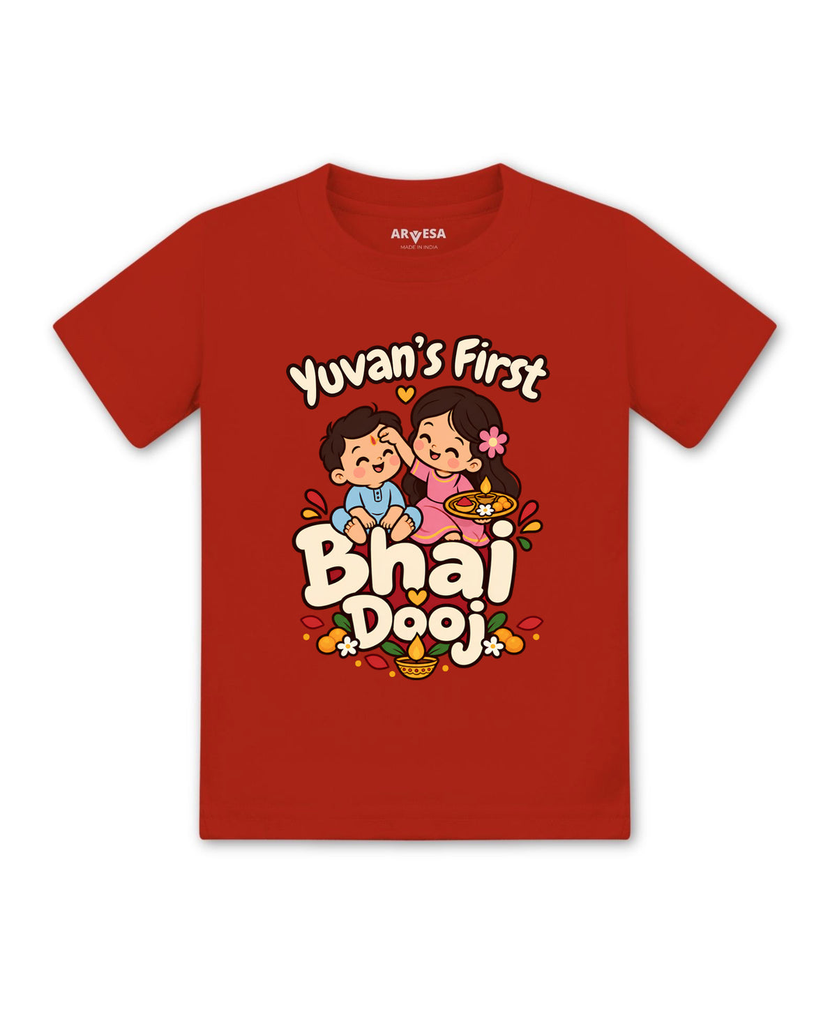 Yes | My First Bhaidooj Diwali - T-shirt