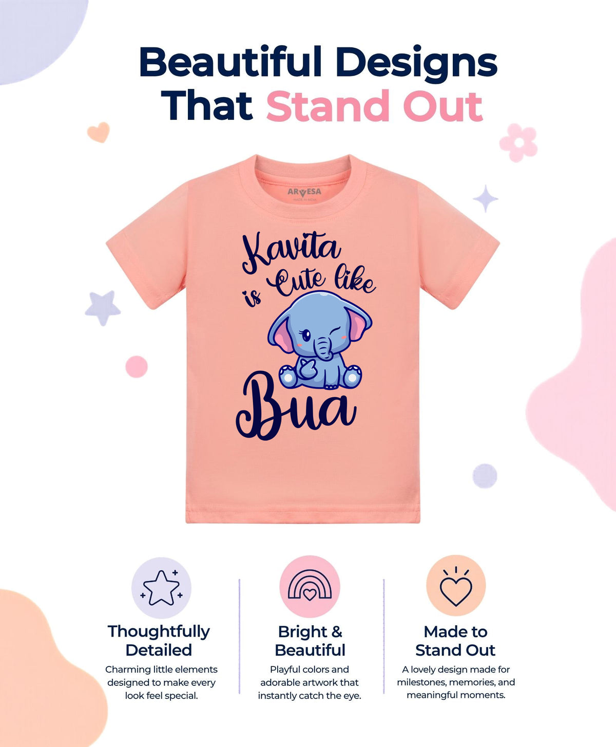 Yes | Cute Like My Bua - T-shirt