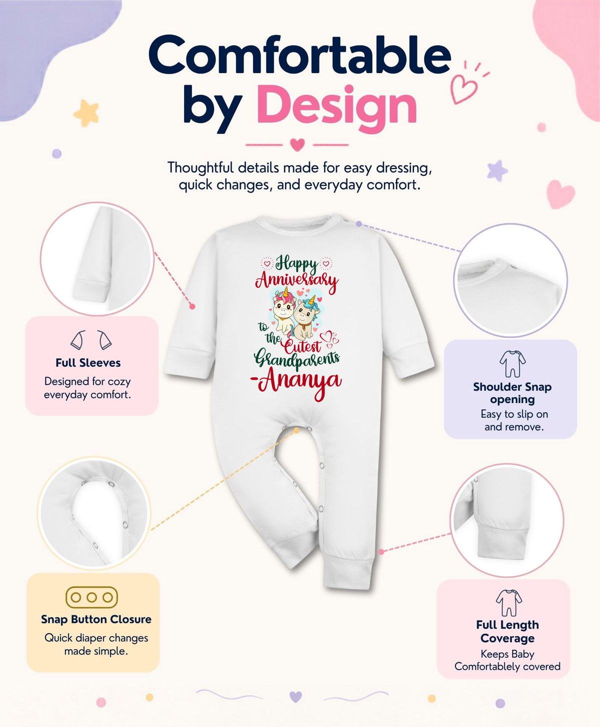 Yes | Happy Anniversay GrandParents Family Anniversary - Jumpsuit