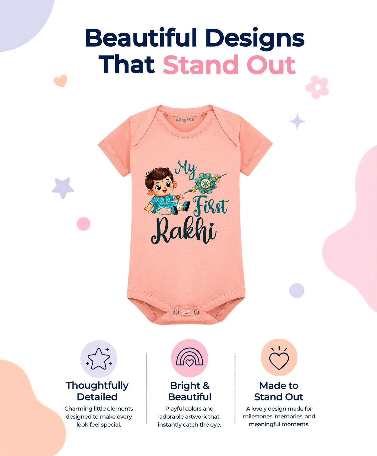 No | My First Rakhi - Romper