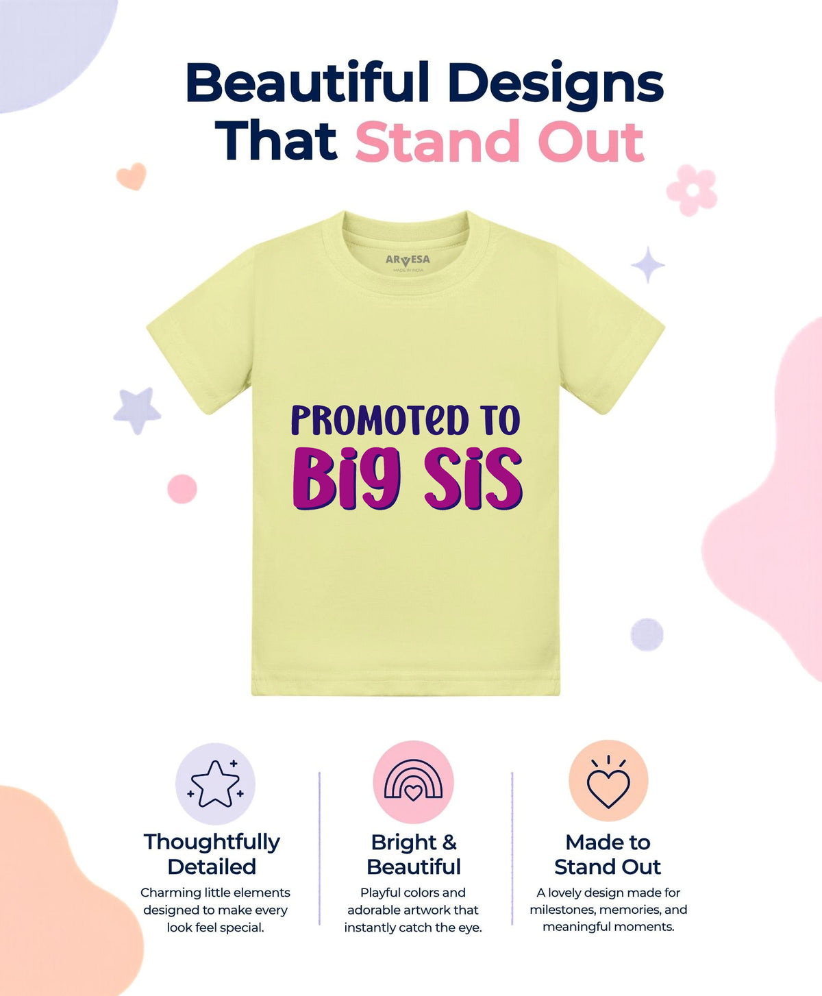 No | Promoted To Big Sis Sister - T-shirt