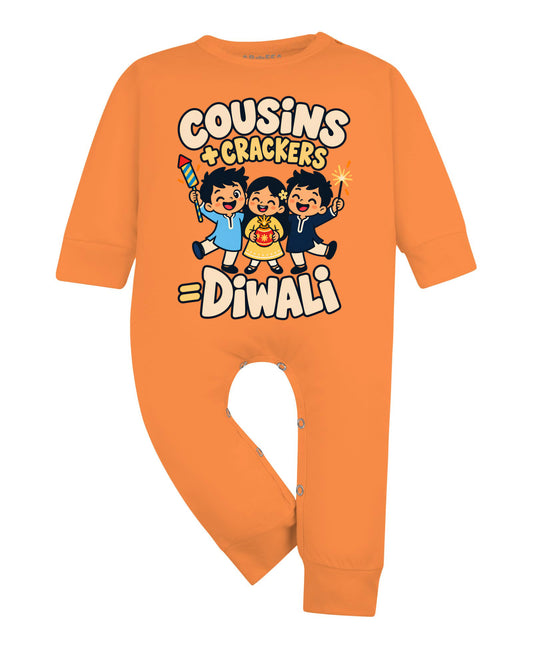 Cousins +Crackers = Diwali - Jumpsuit