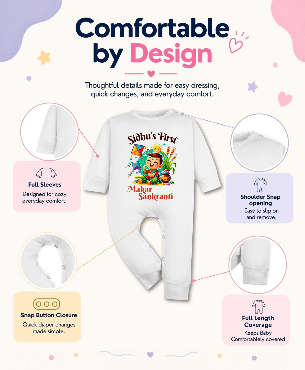Yes | My First Makar sankranti - Jumpsuit