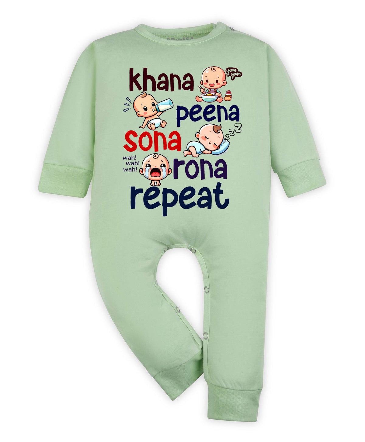 No | Khana Peena Sona Repeat Quirky - Jumpsuit