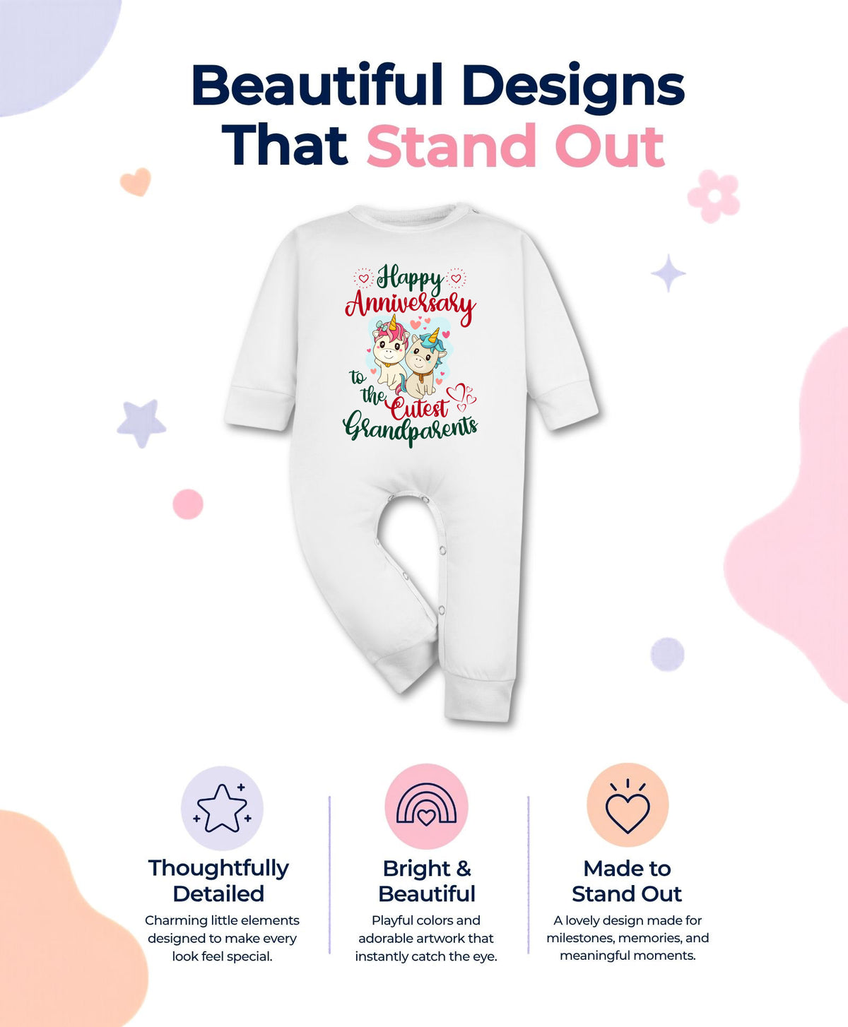 No | Happy Anniversay GrandParents Family Anniversary - Jumpsuit