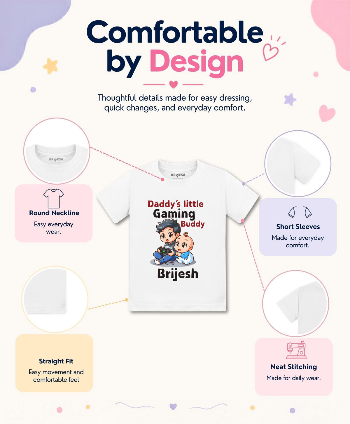 Yes | Daddy Little Gaming Buddy - T-shirt