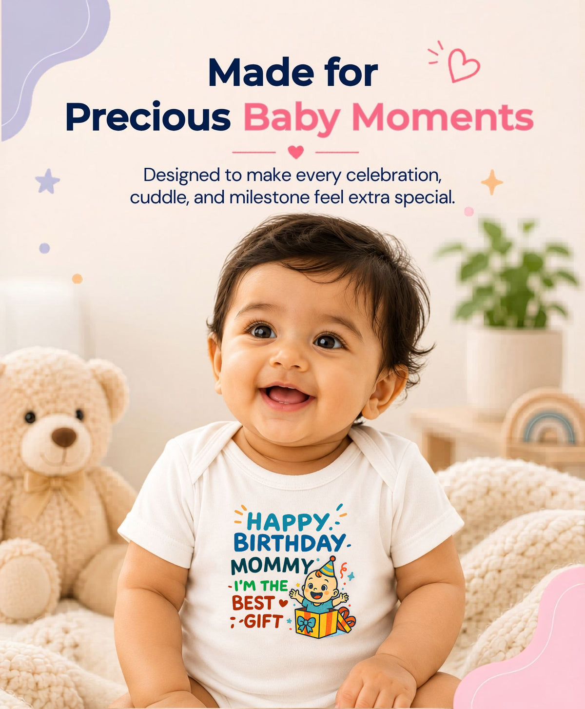 No | Happy Birthday Mommy I'm The Best Gift Mom Birthday - Romper