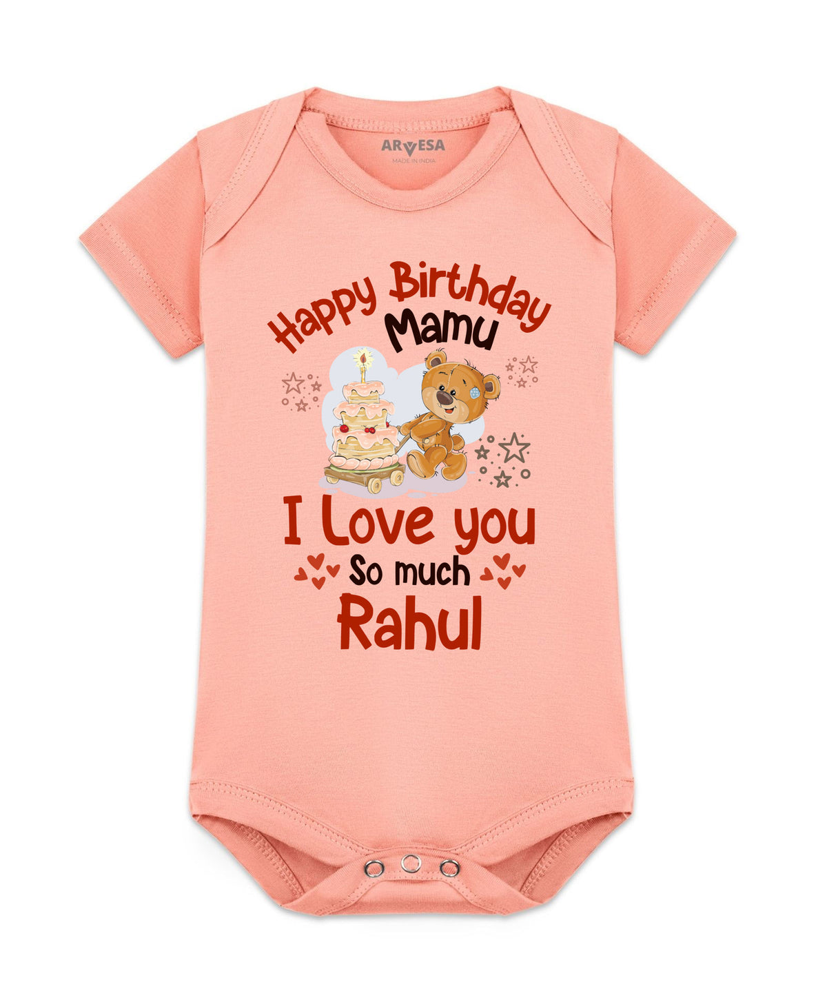 Yes | Happy Birthday Mamu Family Birthday - Romper