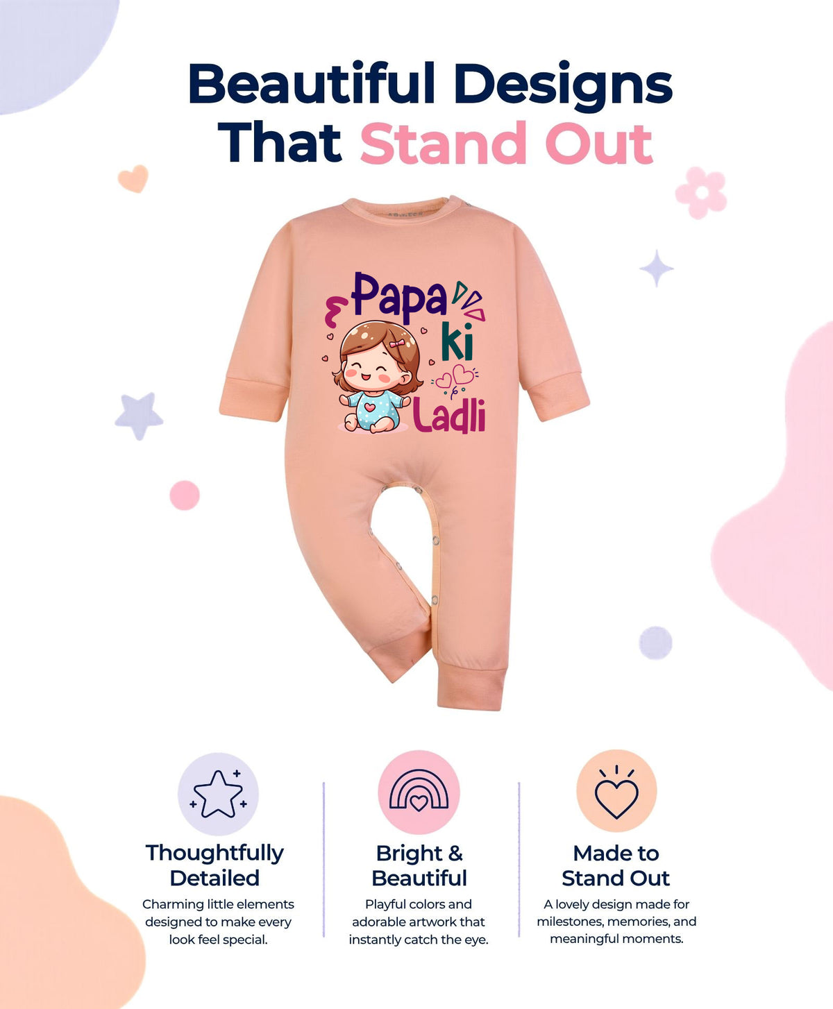 No | Papa Ki Ladli Dad - Jumpsuit