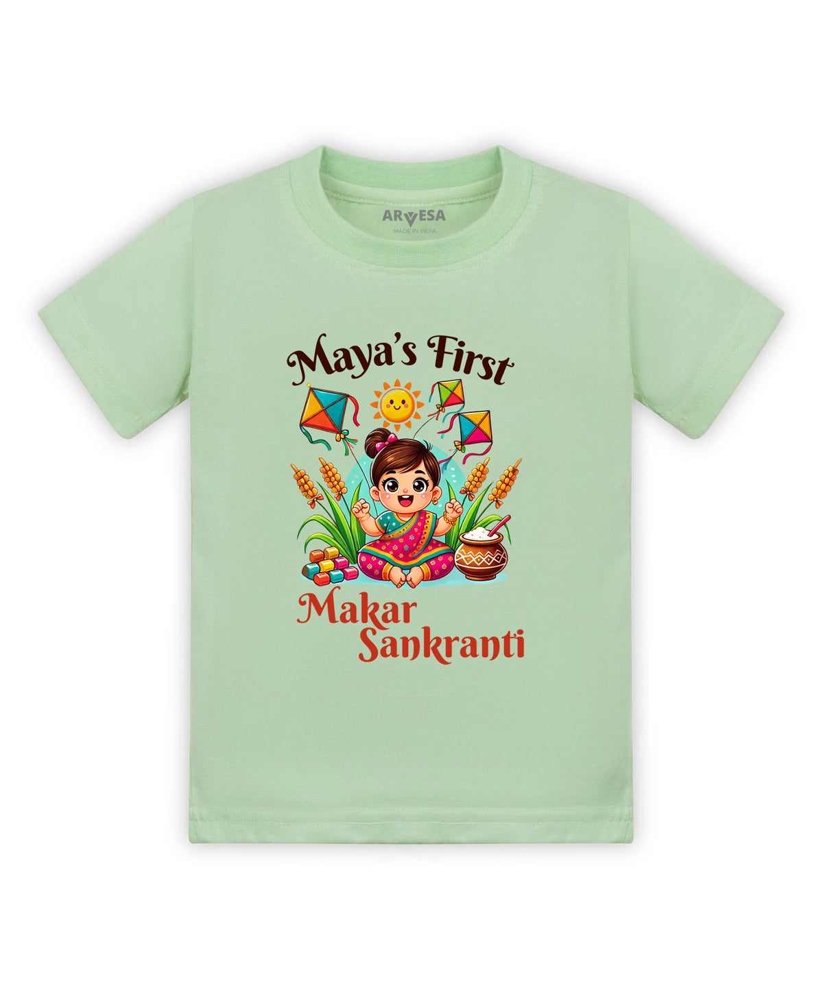 Yes | My First Makar sankranti - T-shirt
