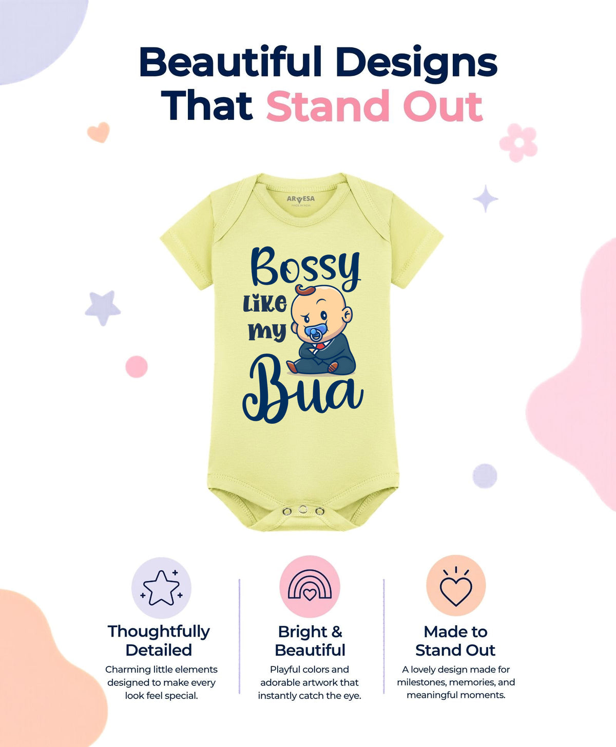 No | Bossy Like My Bua - Romper