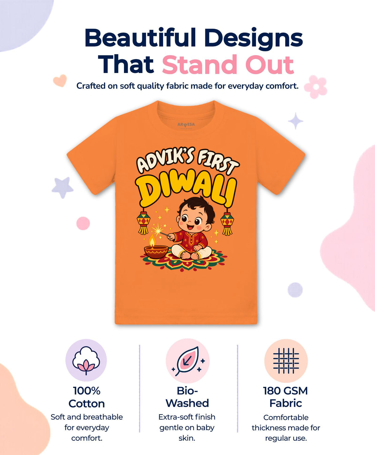 Yes | My First Diwali - T-shirt