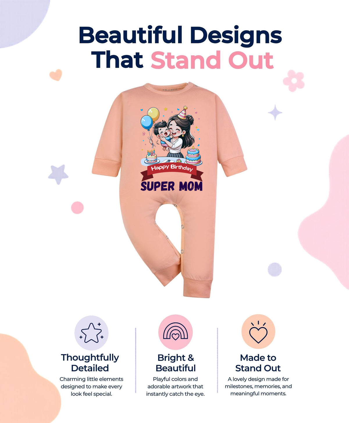 No | Happy Birthday Super Mom Mom Birthday - Jumpsuit
