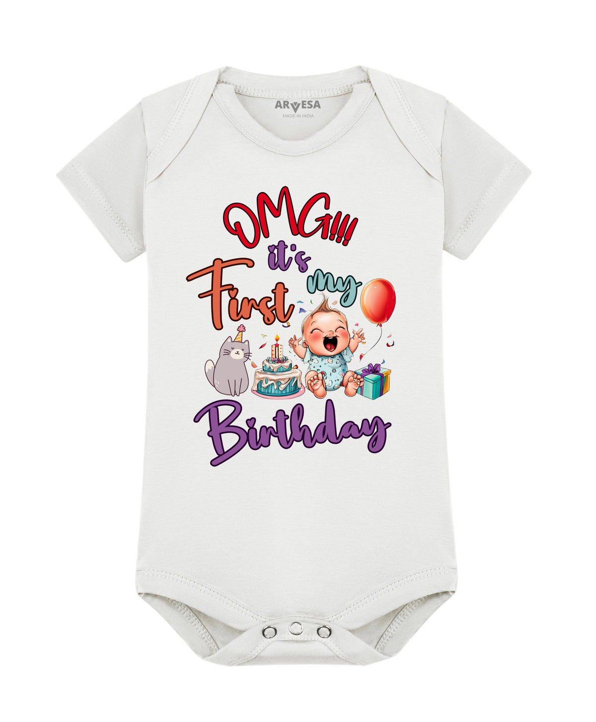 No | One Year Birthday - Romper