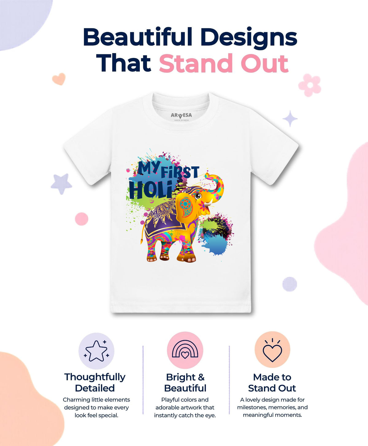 No | My First Holi - T-shirt