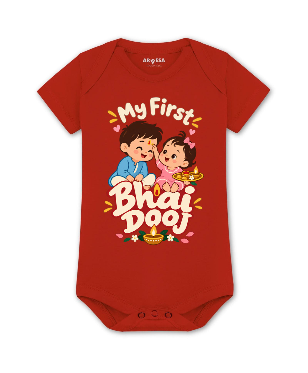 No | My First Bhaidooj Diwali - Romper