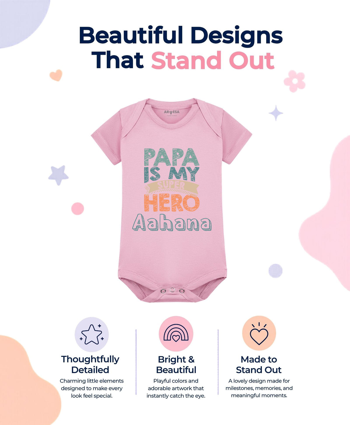 Yes | Papa Is My Super Hero Dad - Romper