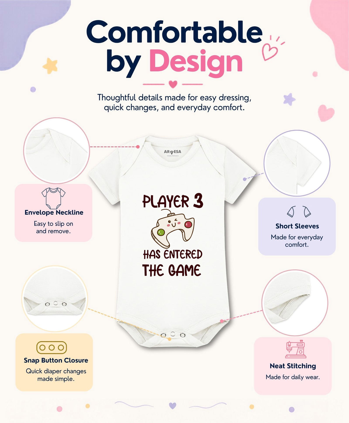 No | Player 3 Entered The Game Quirky - Romper