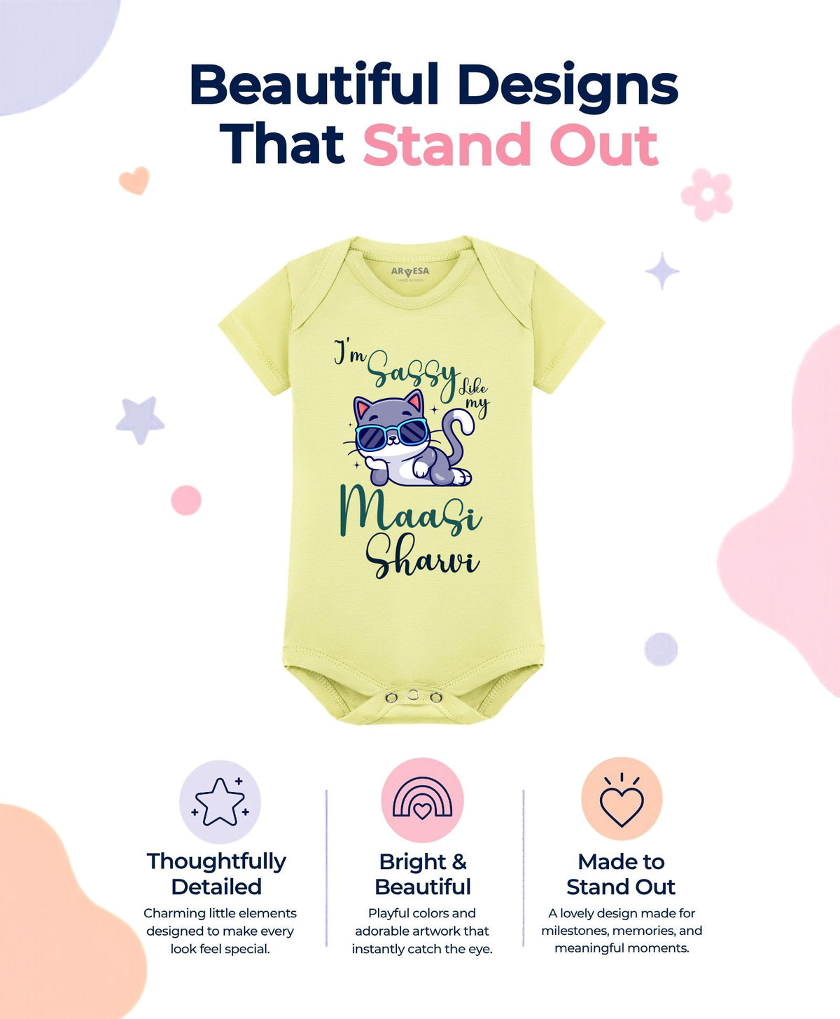 Yes | I Am Sassy Like My Bua Maasi - Romper