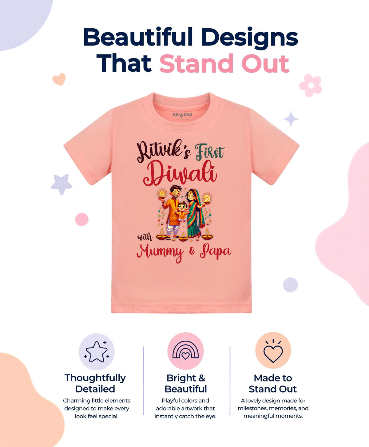 Yes | My First Diwali - T-shirt