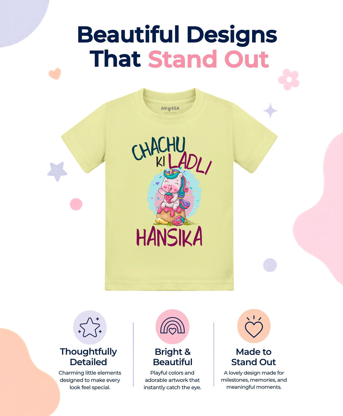 Yes | Chachu Ki Ladli - T-shirt