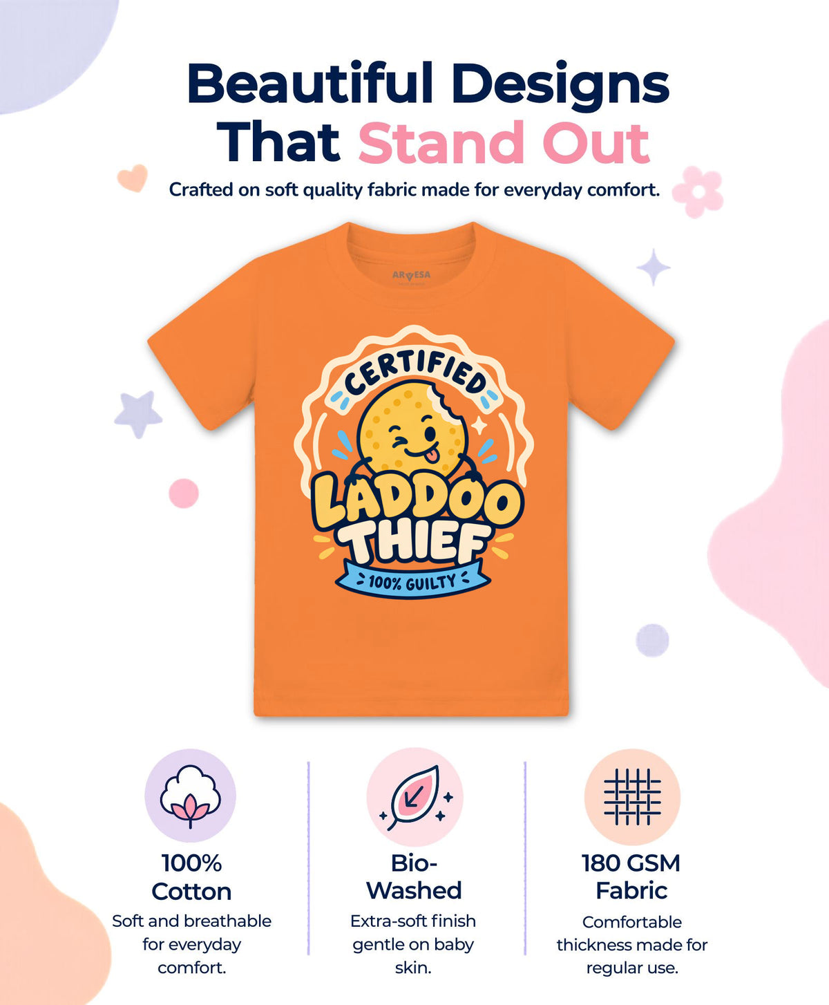 Certified Laddoo Thief 100% Guilty Diwali - T-shirt