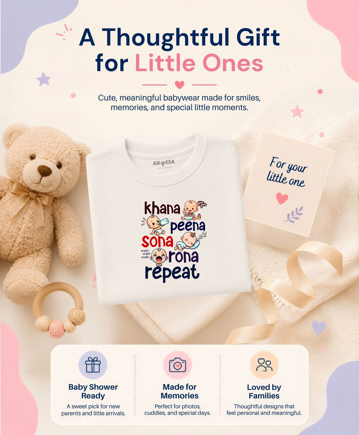 No | Khana Peena Sona Repeat Quirky - T-shirt