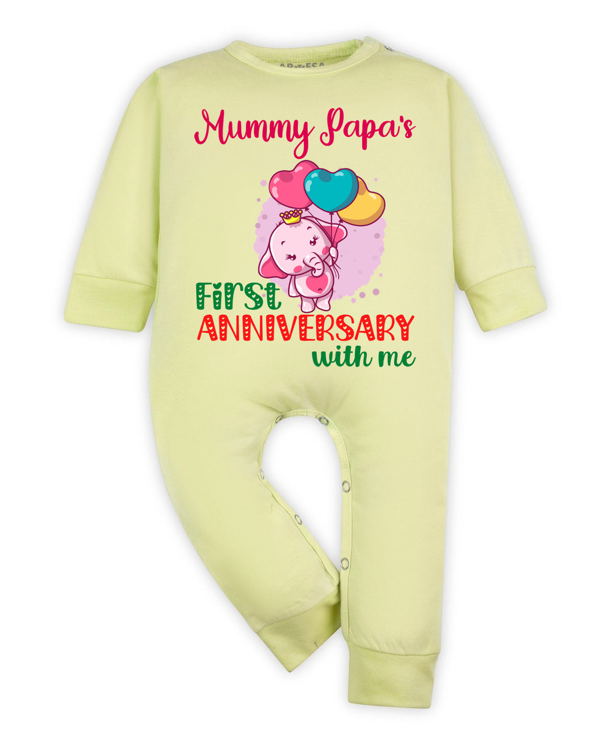 No | Mummy Papa First Anniversary With Me Mom Dad - Jumpsuit