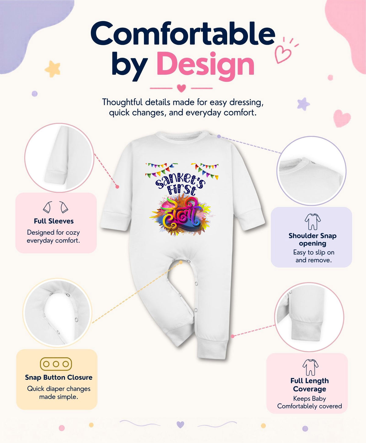 Yes | My First Holi - Jumpsuit