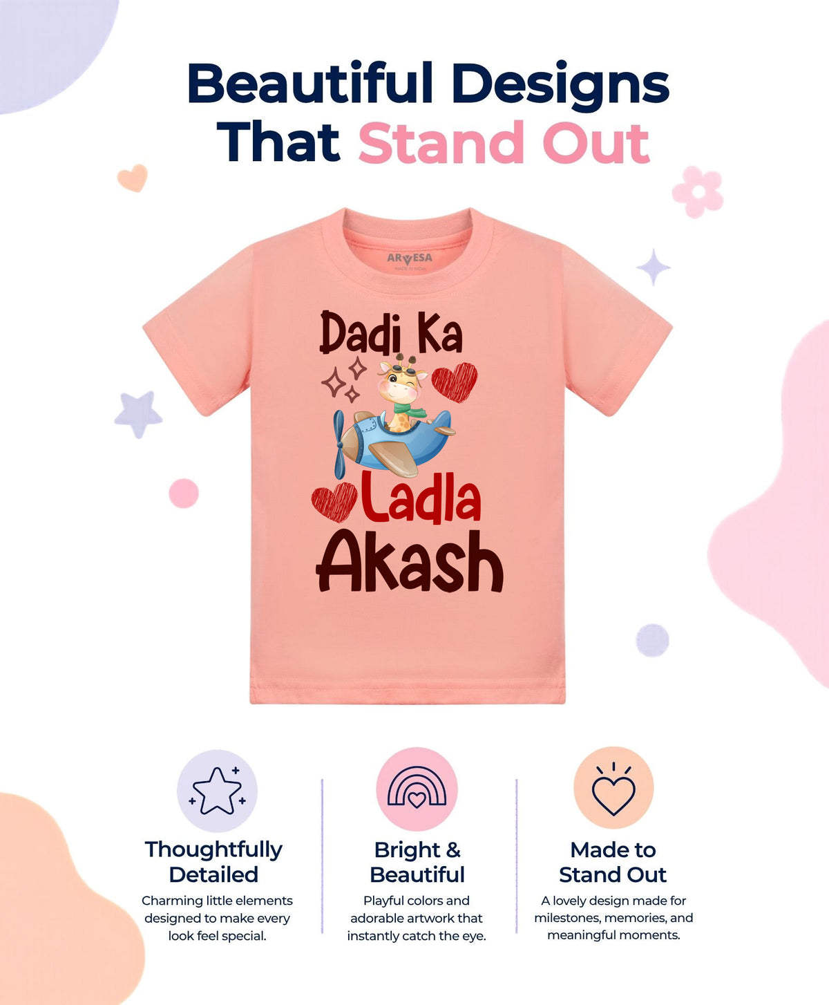 Yes | Dadi Ka Ladla Dada Dadi - T-shirt