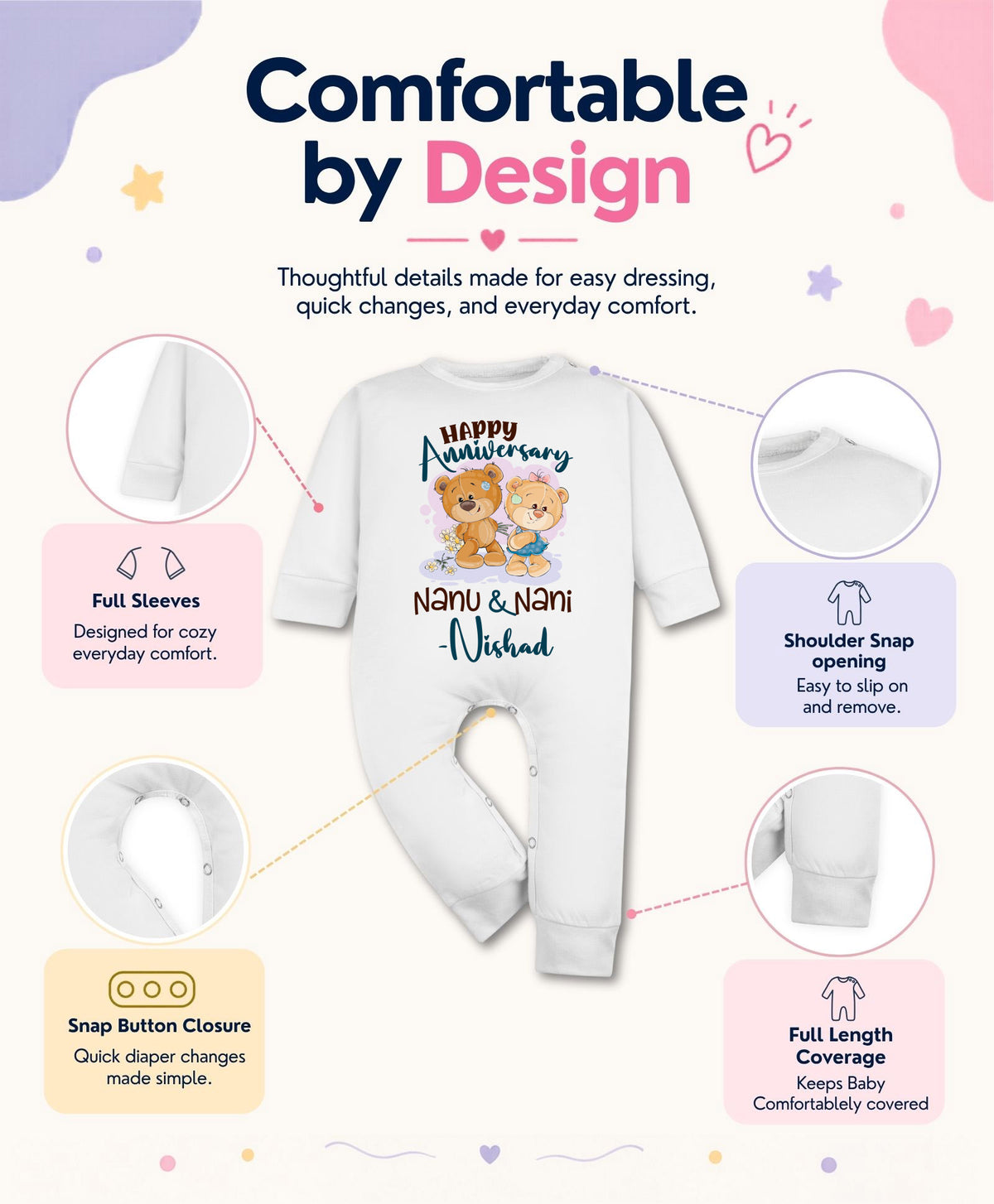 Yes | Happy Anniversay Nanu & Nani Family Anniversary - Jumpsuit