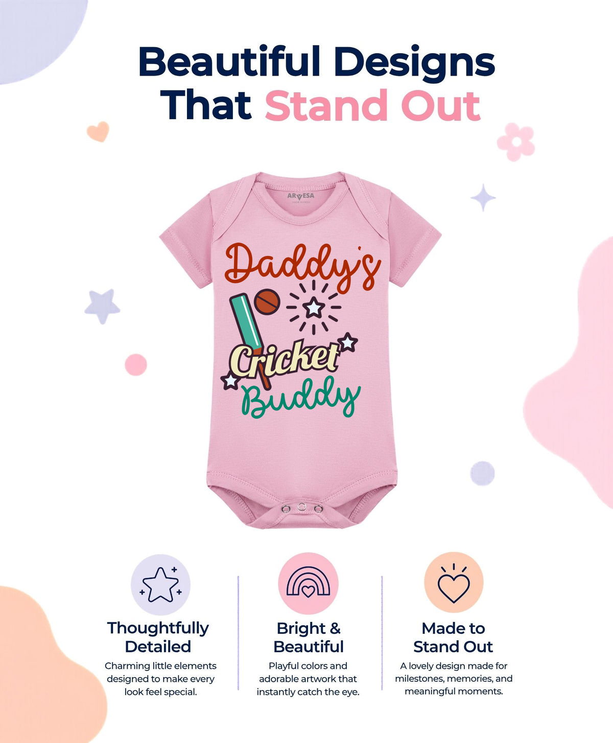 No | Daddy Cricket Buddy - Romper