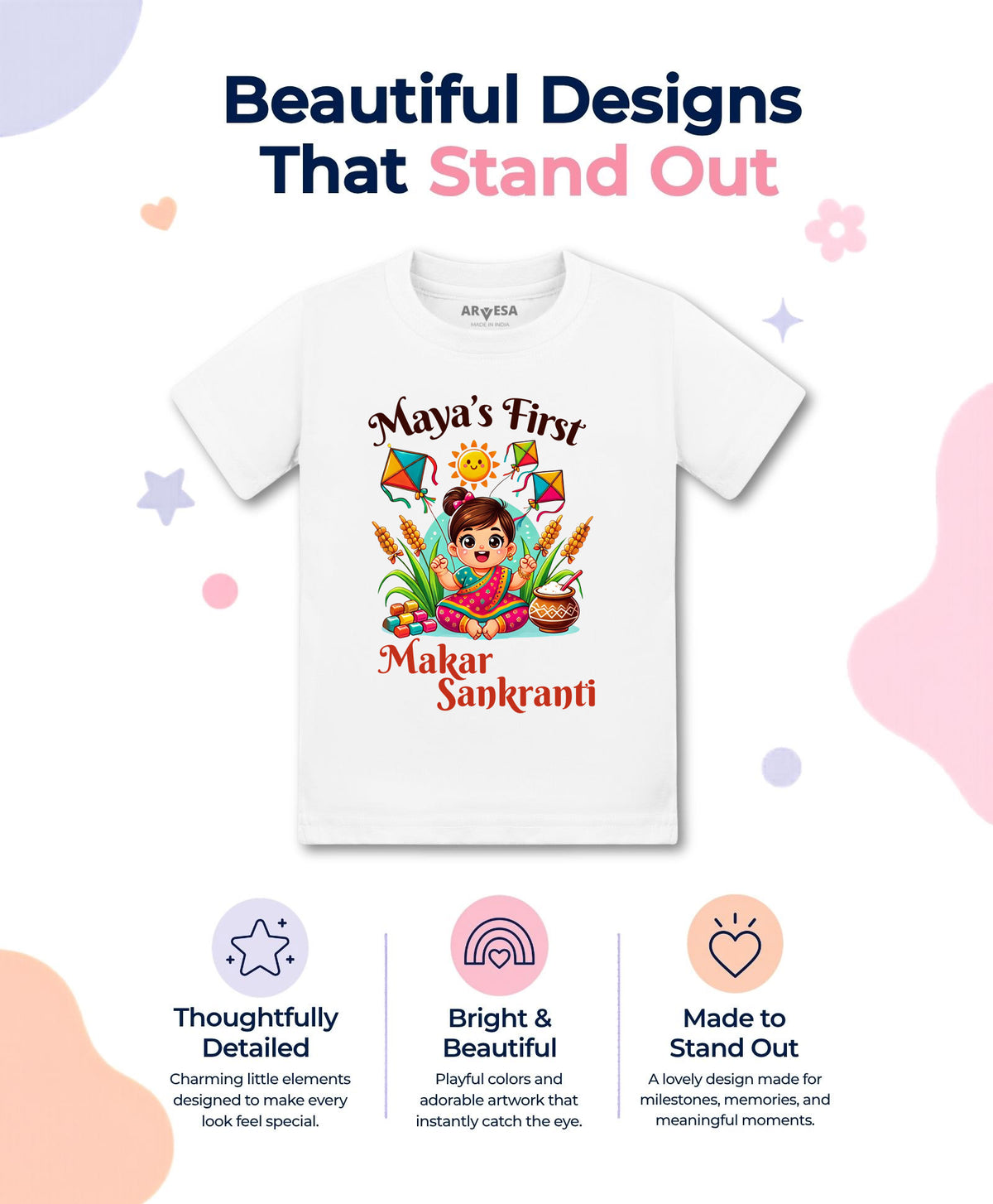 Yes | My First Makar sankranti - T-shirt