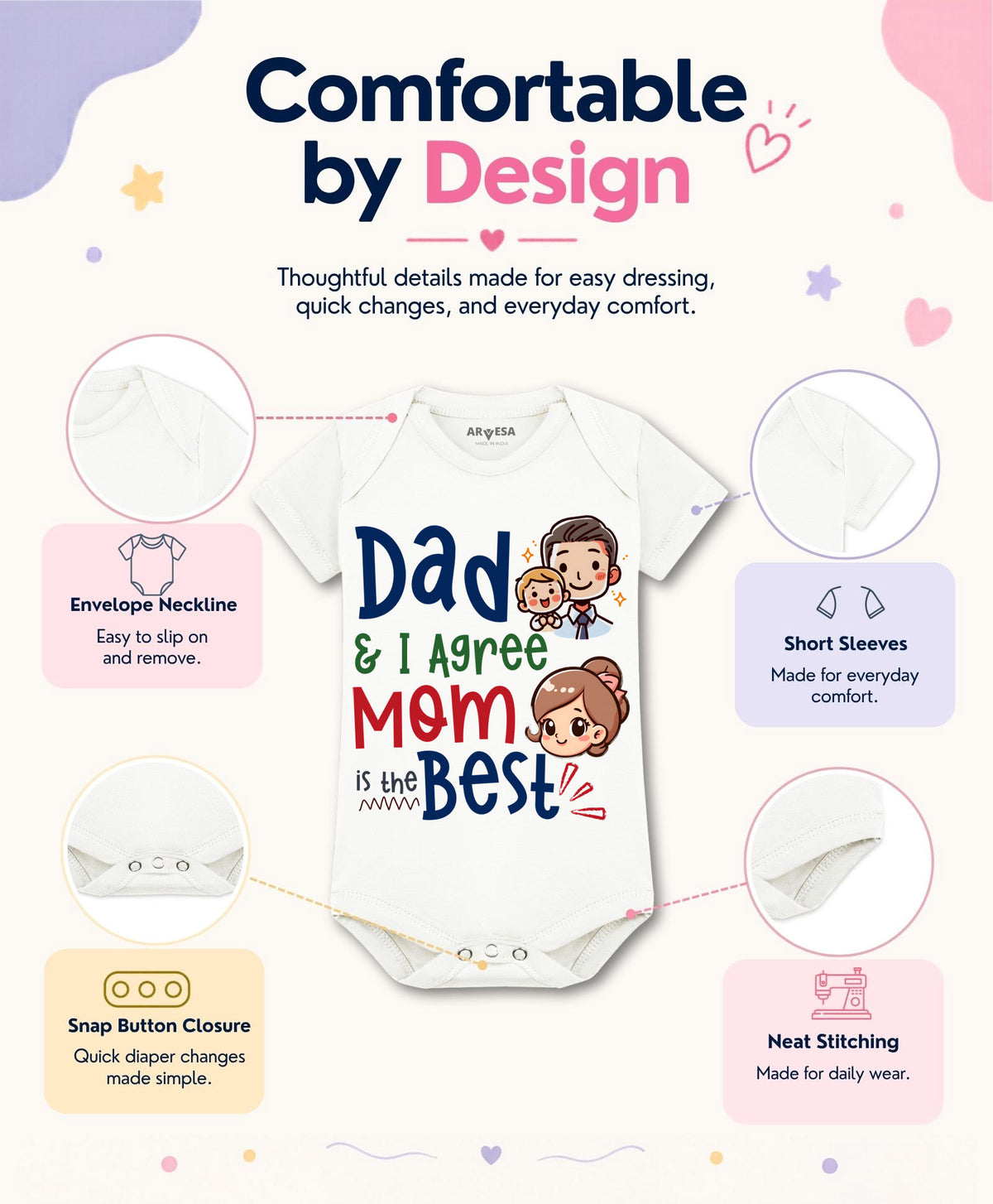No | Daddy & I Agree Mommy Is Best - Romper