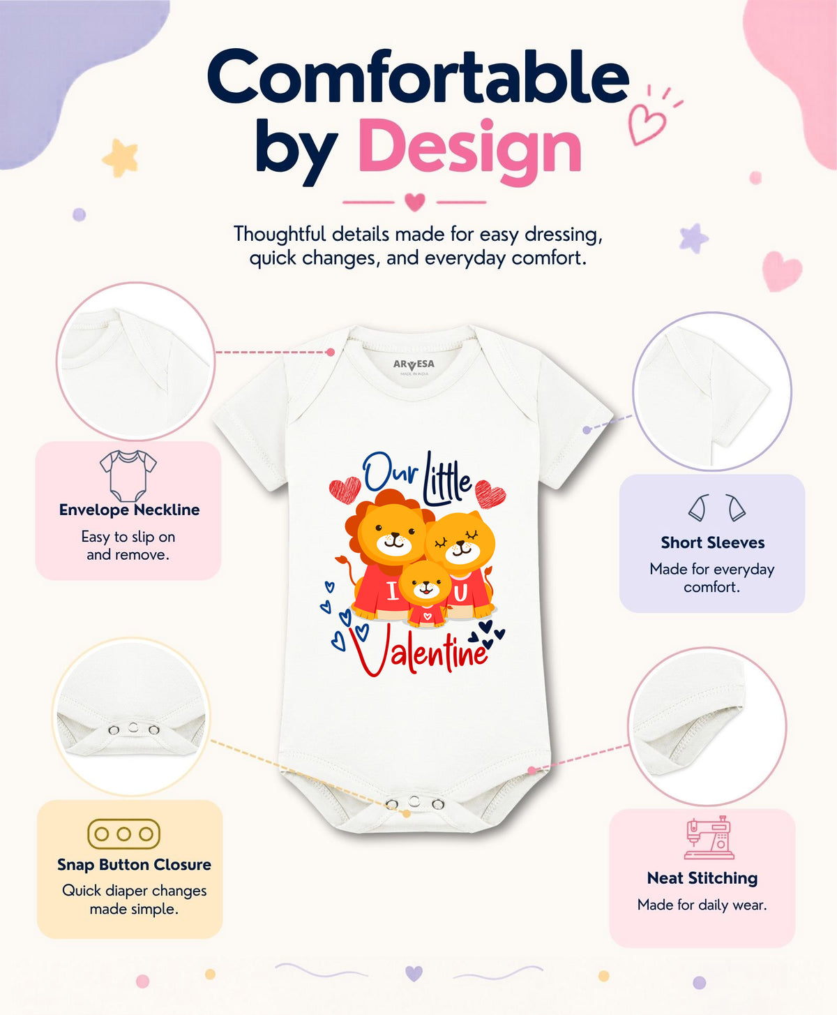 No | Our Little Valentine - Romper