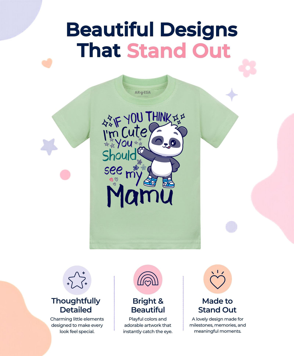 No | I Am Cute You Should See My Mamu - T-shirt