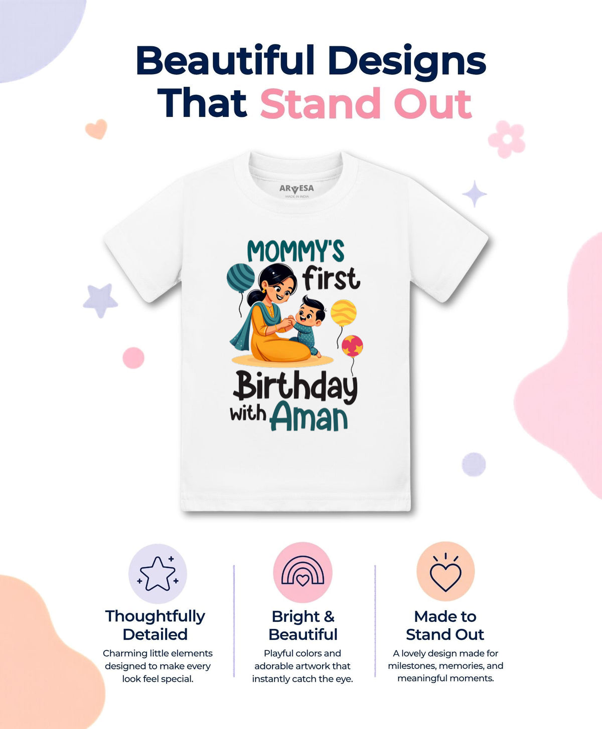 Yes | Mommy First Birthday With Me Mom Birthday - T-shirt
