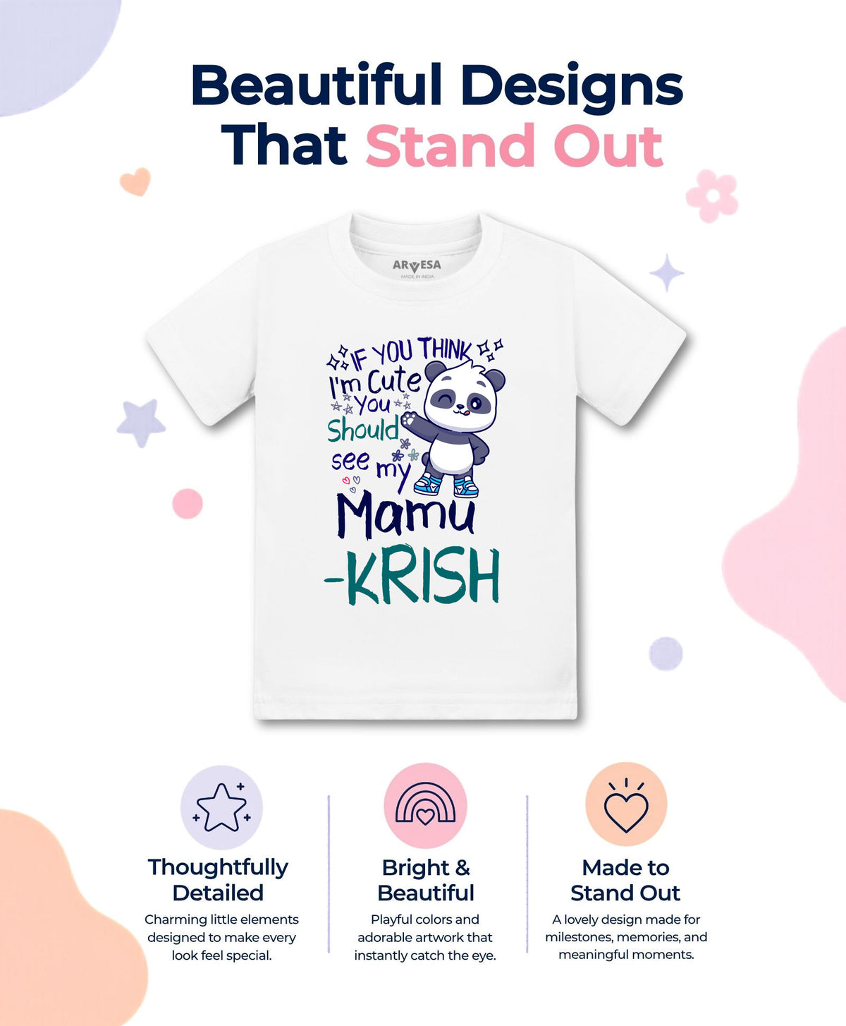 Yes | I Am Cute You Should See My Mamu - T-shirt