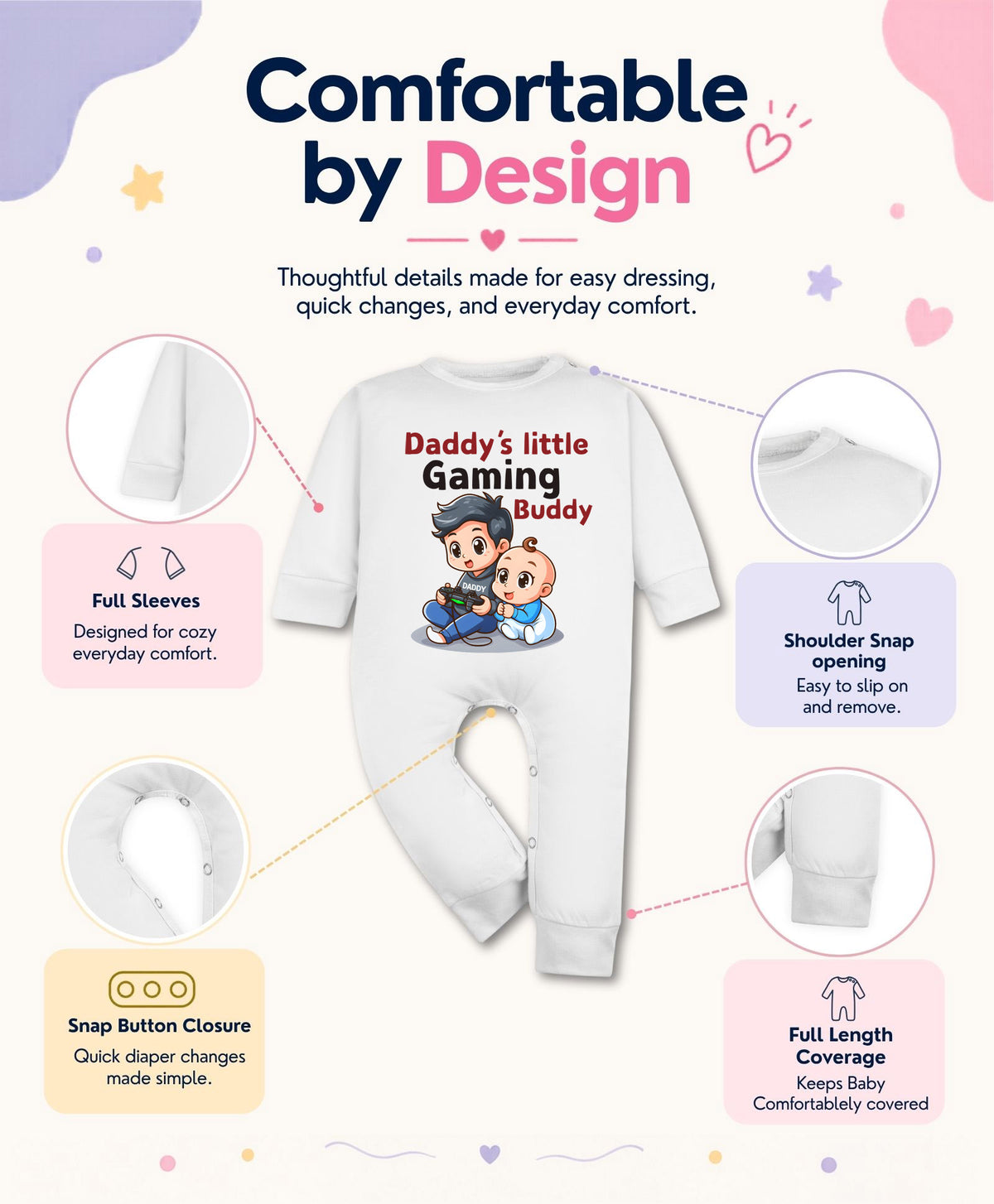 No | Daddy Little Gaming Buddy - Jumpsuit
