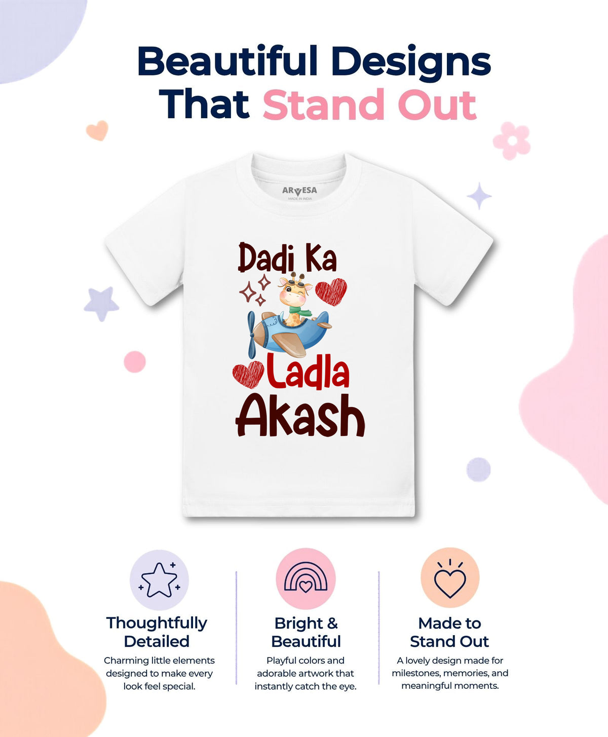 Yes | Dadi Ka Ladla Dada Dadi - T-shirt