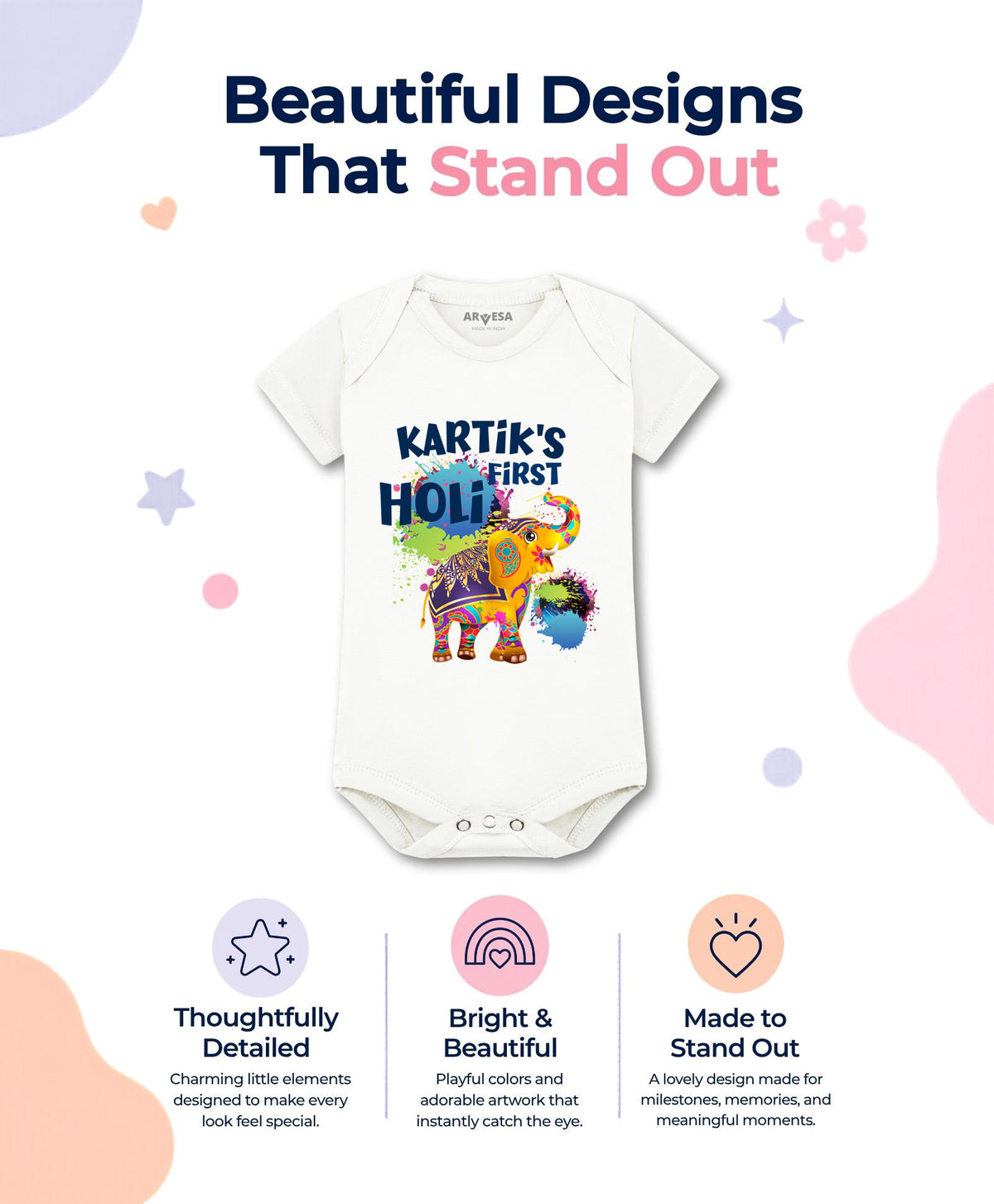 Yes | My First Holi - Romper