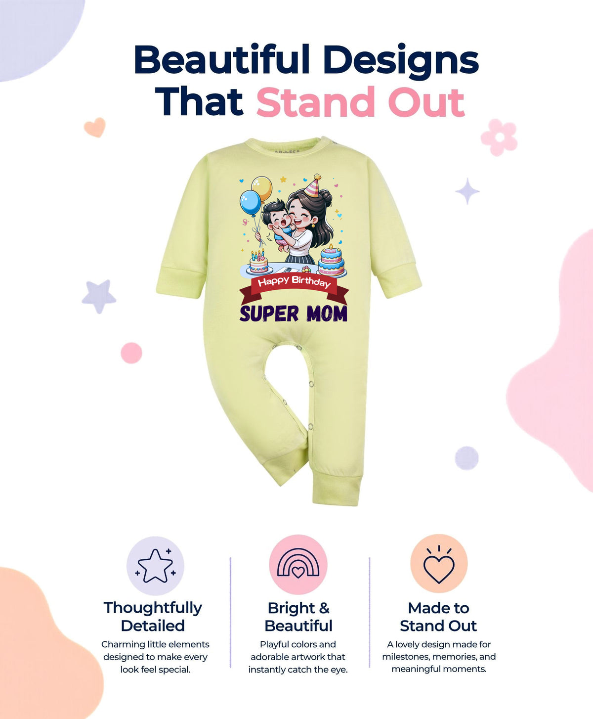 No | Happy Birthday Super Mom Mom Birthday - Jumpsuit