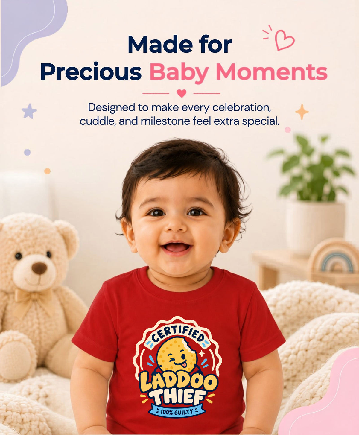 Certified Laddoo Thief 100% Guilty Diwali - T-shirt