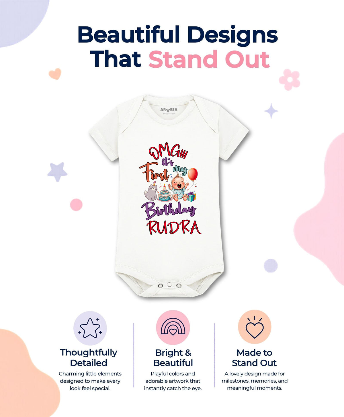 Yes | One Year Birthday - Romper