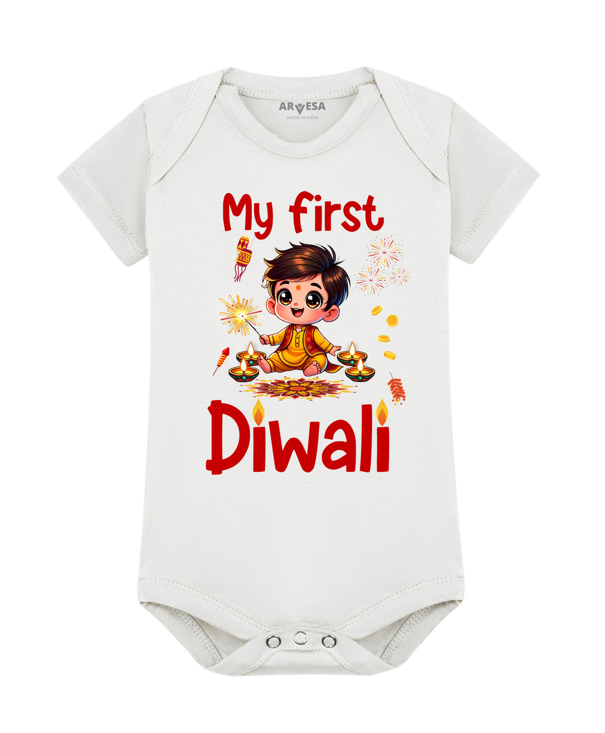No | My First Diwali - Romper