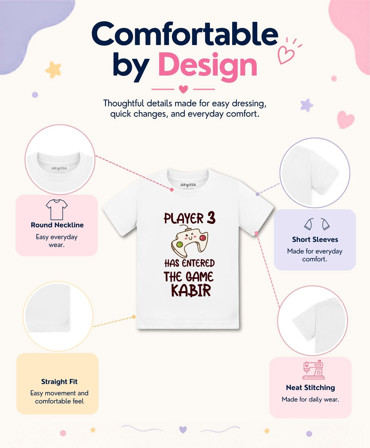 Yes | Player 3 Entered The Game Quirky - T-shirt