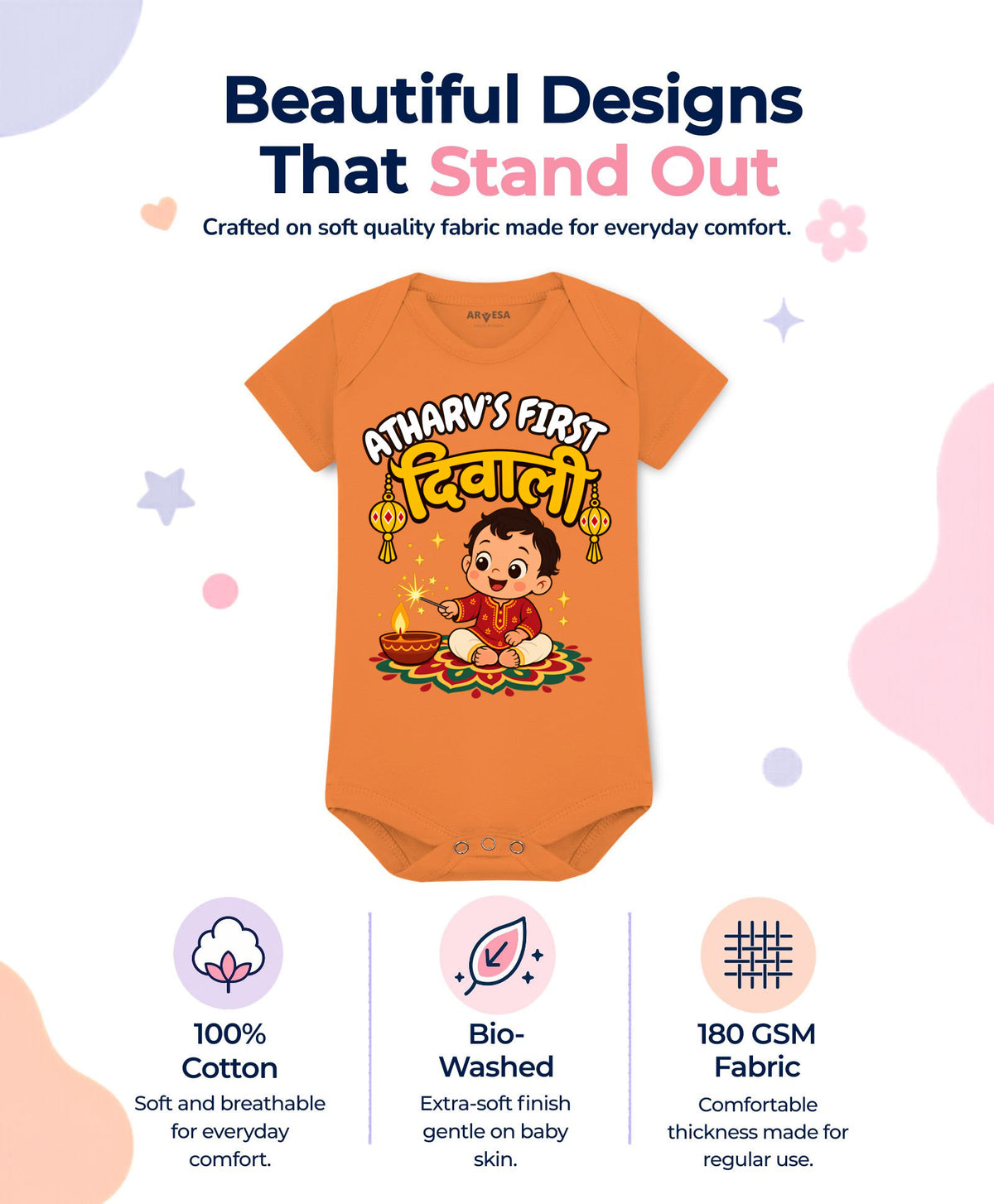 Yes | My First Diwali - Romper