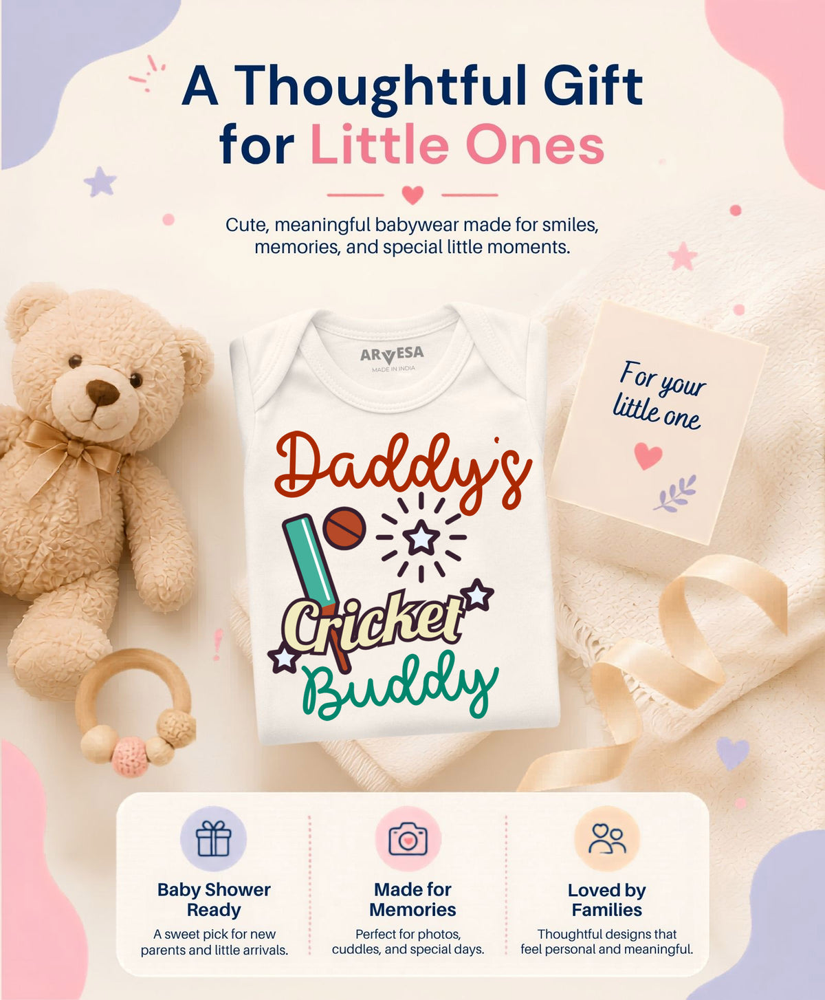 No | Daddy Cricket Buddy - Romper