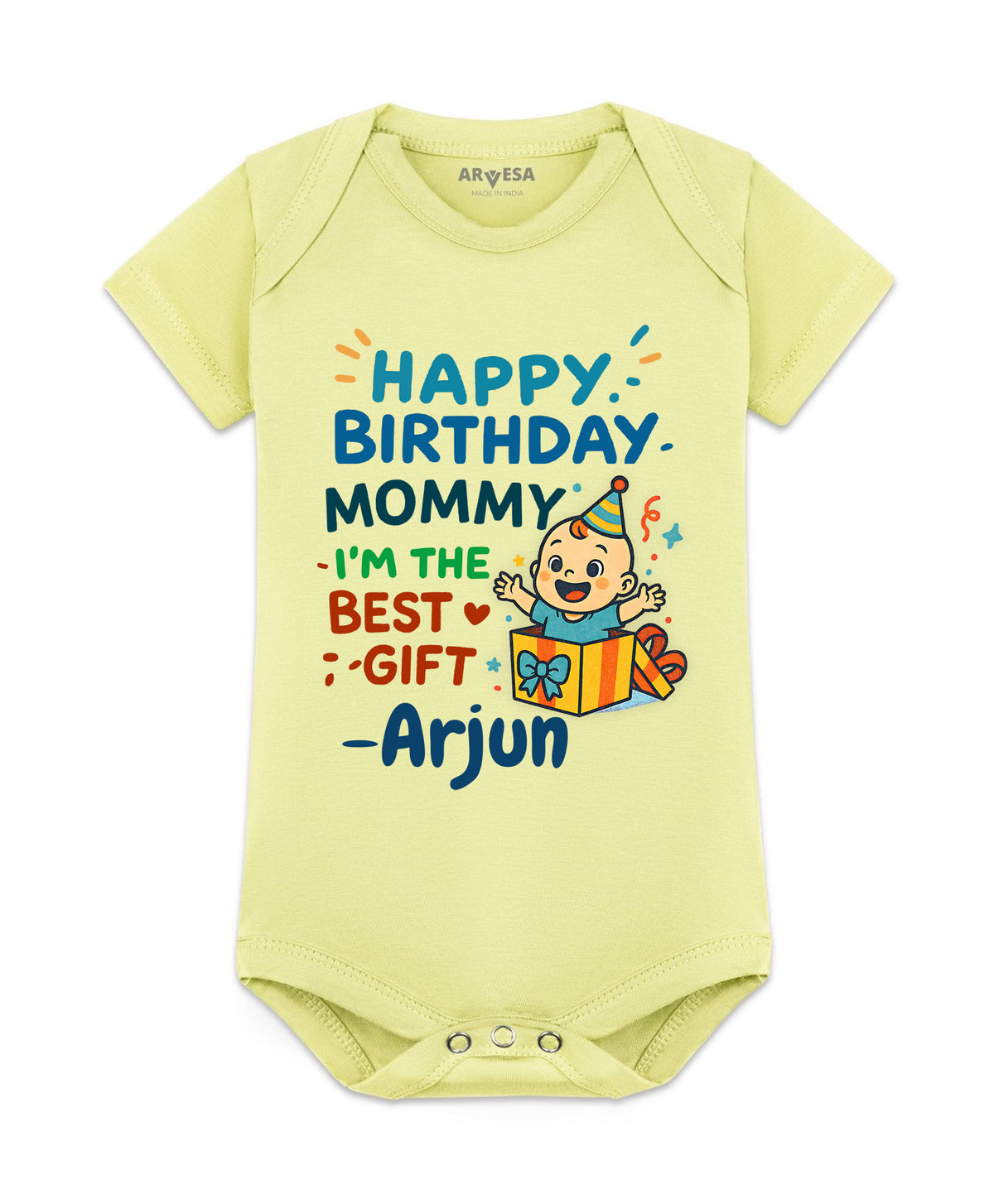 Yes | Happy Birthday Mommy I'm The Best Gift Mom Birthday - Romper