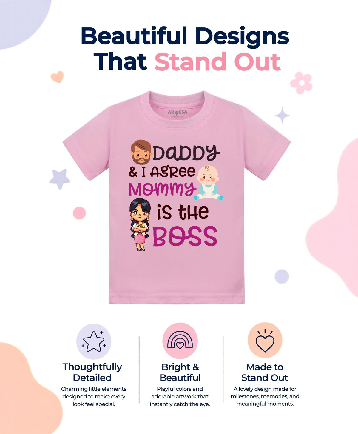 No | Daddy & I Agree Mommy Is Boss - T-shirt